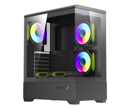Obudowa DarkFlash C365 Black + 5 Fans